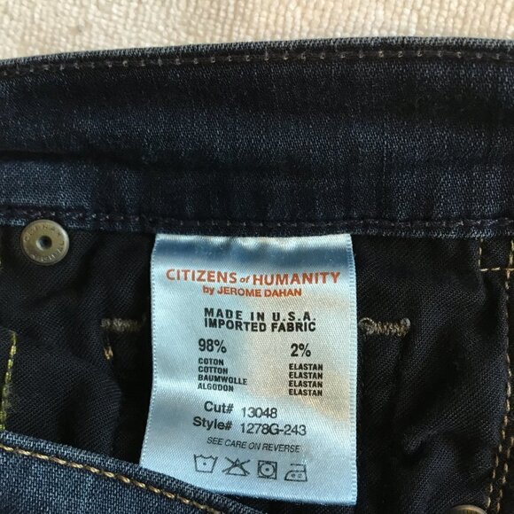 Citizens of Humanity Jeans Ava Women's Size 26 Low Rise Straight Leg Medium Wash - Picture 3 of 12